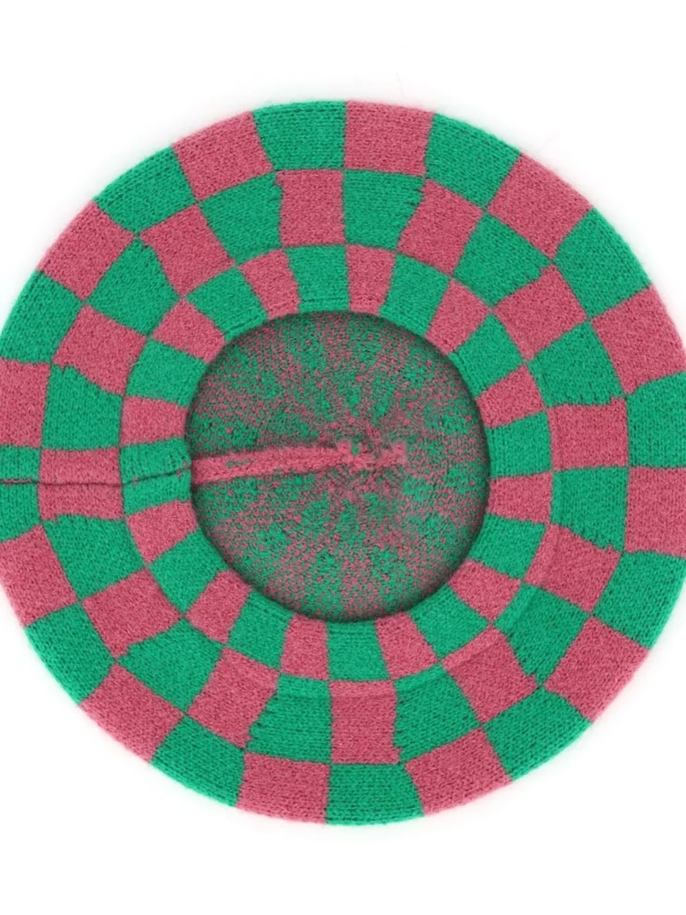Beret Checkerboard Pink & Green Beret Hat - AKAlpha Hat